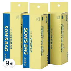 쏜쓰백 배변 기저귀 쓰레기 봉투 S, 화이트, 9개, 20개입