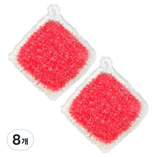 World Clean 閃亮壓克力方形菜瓜布, 8個, 1入