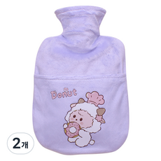 OBUEL 簡約紫色棉質熱敷袋 S, 2個