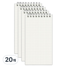 JF Company J.Four 透明封面便攜迷你筆記本, 20個, 格線