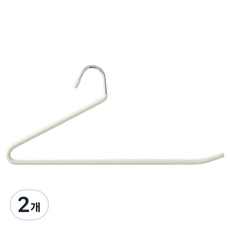 한샘 라인 논슬립 바지 옷걸이 20p, 화이트, 2개