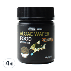 이스타 바닥 물고기 사료 캣피쉬, 60ml, 35g, 4개