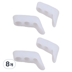 Runeon 簡約腳趾分隔器 白色 2入, 8個