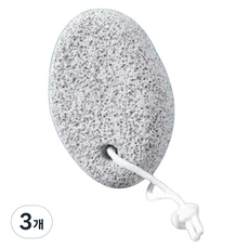 雅緻空間 足部去角質磨腳石 灰色, 53g, 3個, 1入