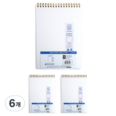 OXFORD Milkyway Mikyway PP A5 上翻式線圈筆記本 80張 空白, 6個, 單一顏色