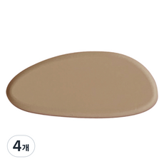 ade.l 鵝卵石矽膠餐具架, 4個, 沙米色