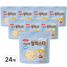 베베스트 유아용 처음에 쌀파스타 백미, 100g, 24개
