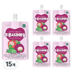 룰루맘 유아용 시원 습관 푸룬사과매실, 80ml, 15개