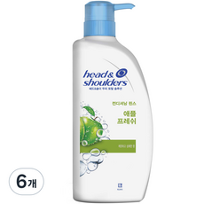 헤드앤숄더 애플 프레쉬 린스 애플향, 550ml, 6개