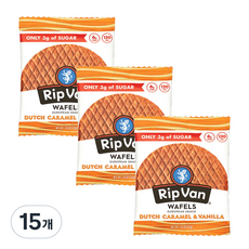 Rip Van 華夫餅 荷蘭焦糖&香草風味, 33g, 15個