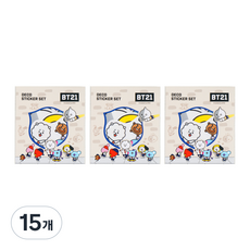 BT21 데코 스티커 세트 2탄, 스쿨, 15개 스쿨, 15개