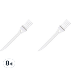 圓拳 刮鬍刀縫隙灰塵迷你清潔刷具 白色, 1入, 8個