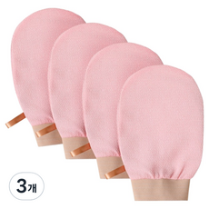 더자카 샤르르 앙면 때글러브 때장갑 FREE, 핑크, 3개, 4개입