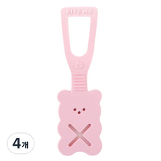 바잇미 강아지 젤리곰 웁스클립 배변봉투 홀더, 핑크, 1개입, 4개