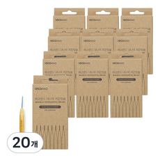 에코앤드 대나무 치간칫솔 SSS, 20개, 8개입