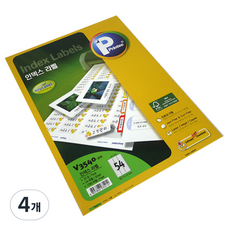 Printec 索引標籤紙 V3540-20, 54格, 80個