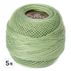 DMC 19號線 80編織刺繡蕾絲線, 號碼 368, 5個