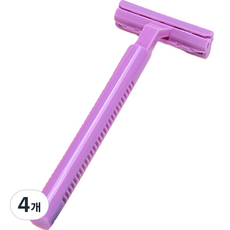 오프유 2중 면도날 미세모 여성용 면도기 퍼플, 1개입, 4개