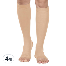 Soyo商會 均衡高彈力壓力襪 膚色 2入, 小腿/膝蓋型, 4個