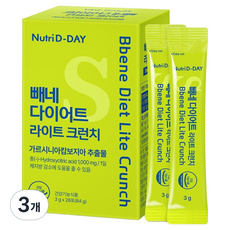 뉴트리디데이 빼네 다이어트 라이트 크런치 28p, 84g, 3개