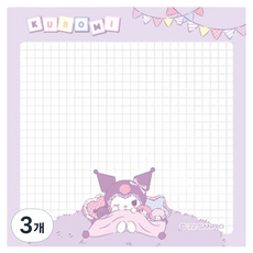 三麗鷗 My Daily 酷洛米 便條紙, 100張, 3個, 隨機出貨