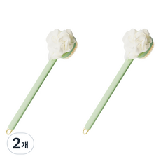 allode 柔軟刷毛身體沐浴刷, TYPE01 綠色, 2個, 2入