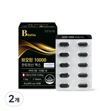 온유바이오 비오틴 10000 판토텐산 맥스 영양제, 2개, 48g