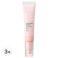 미샤 글로우 스킨 틴티드 톤 업 선크림 SPF50+ PA++++, 청보라핑크, 30ml, 3개
