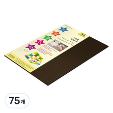 종이문화 트윙클스타 얇은 양면펄색지 A4 No 10 브론즈 120g, 75개