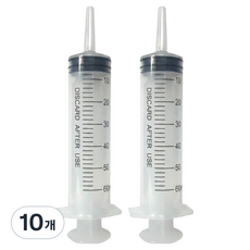 헬스퍼스트 다용도 주사기 60ml, 10개