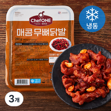 쉐프원 매콤무뼈닭발 비가열 (냉동), 280g, 3개