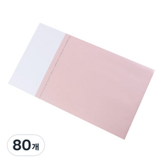 심플 장미 한송이 클리어 포장지, 파우더, 80개