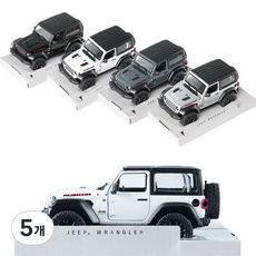 KiNSMAR 2018 Jeep Wrangler 硬頂 灰色 模型 隨機出貨, 5個
