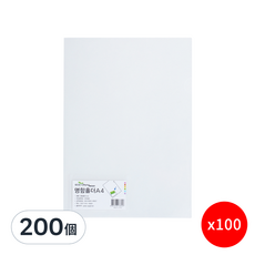 ECO Chungwoon L型資料夾 附名片袋 A4, 透明, 200個