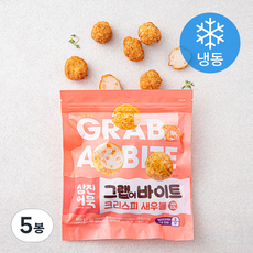 삼진어묵 그랩 어 바이트 크리스피 새우볼 (냉동), 180g, 5봉