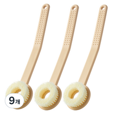 MONACO OLIVE 告別背部黑頭 曲線貼合身體刷, 黃色, 9個, 1入