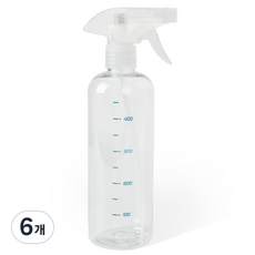 문일케미칼 눈금이 있는 분무기 500ml, 투명, 6개