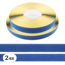 Uniart 捲式魔鬼氈膠帶組 藍色 18m, 2套