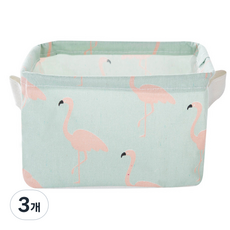 Market Gamsung布製籃子, 薄荷火烈鳥, 3個