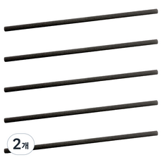 제로캔들 디퓨저 롱 섬유 스틱 8mm 30cm, 블랙, 2개, 5개입