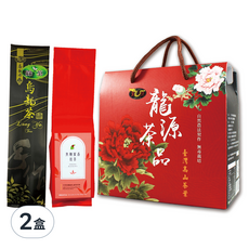 龍源茶品 鑫龍源 杉林溪高山綠茶 + 焦糖蜜香紅茶禮盒, 綠茶 30g 2包 + 焦糖蜜香紅茶 30g 2包, 2盒