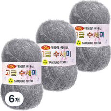 Yarna 大容量高級菜瓜布 100g, 151淺灰色, 6個