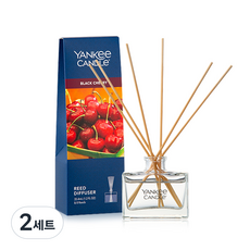 양키캔들 리드 디퓨저 + 리드스틱 8p, 블랙체리, 35.4ml, 2세트