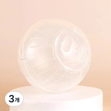 딩동펫 햄스터 피트니스 써클 런닝볼, 화이트, 3개