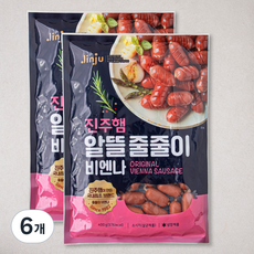 진주햄 알뜰줄줄이 비엔나, 400g, 6개