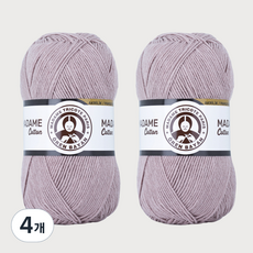 DIKTAS Madame Cotton棉質混紡毛線 2入, 25. 薰衣草粉, 4個