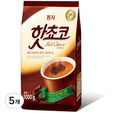 동서 핫초코 분말, 5개, 1kg