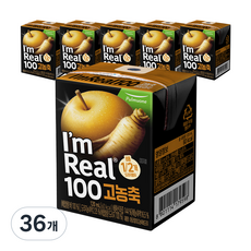 아임리얼 100 고농축 배도라지주스, 120ml, 36개