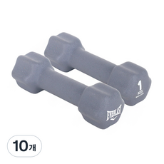 EVERLAST 氯丁橡膠啞鈴, 1kg, 10個