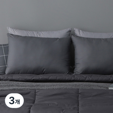 tacca tacca Slip-on 可整顆水洗枕頭, 深灰色, 3個
